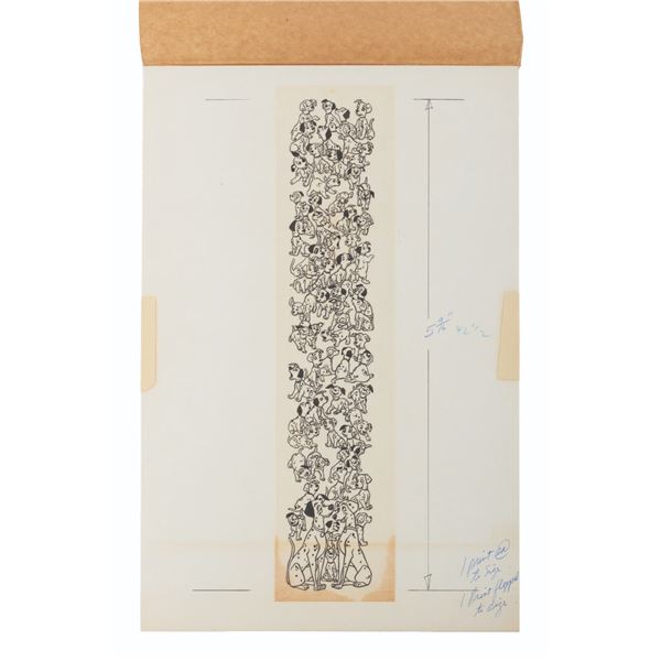 A Sheet of "101 Dalmatians" Promotional Art.