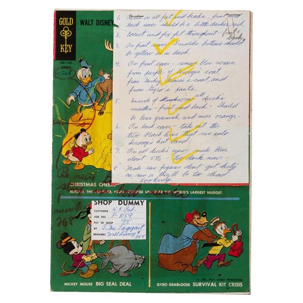 A Rare Walt Disney's Comics and Stories Production Copy.