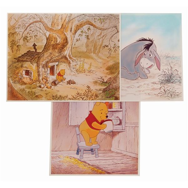 A Trio of Winnie the Pooh Oversized Prints.