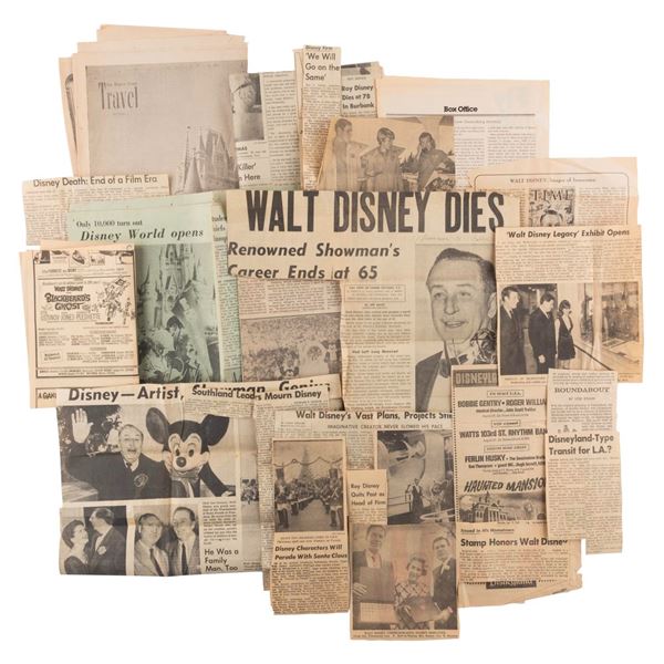A Collection of Disney Newspaper Clippings.