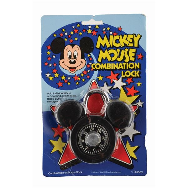 A Mickey Mouse Combination Lock.