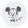 Image 1 : A Bill Justice Mickey Drawing on a Corningware Plate.