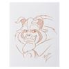 Image 1 : A Signed Beast Drawing by Ron Dias.