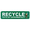 Image 1 : A Jiminy Cricket "You've Got Environmentality" Recycling Sign.