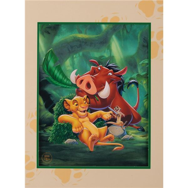 A "Lion King" Special Edition Lithograph.