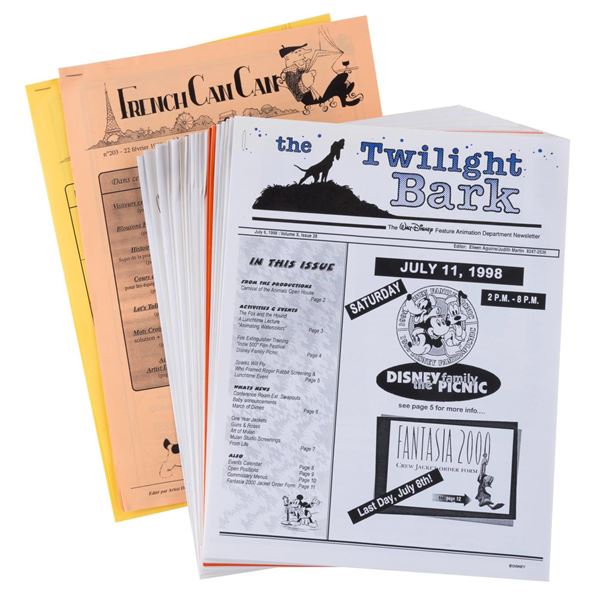 A Collection of Walt Disney Feature Animation Newsletters.
