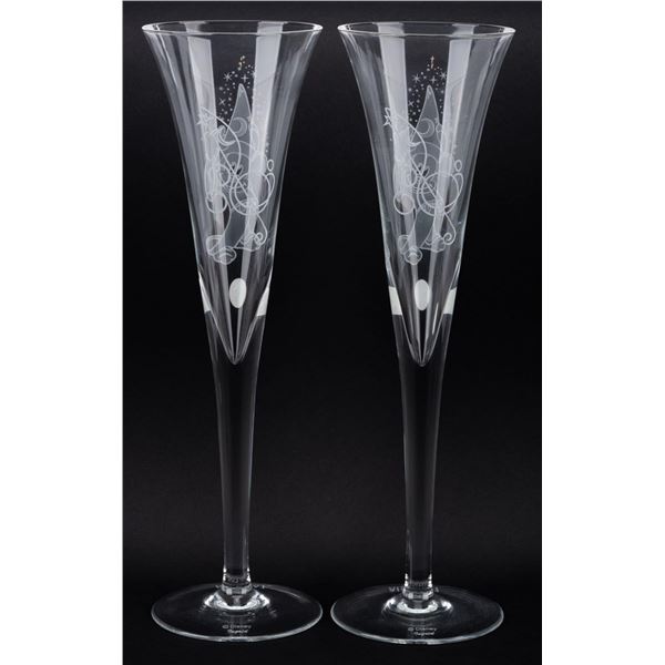 A Pair of "Fantasia 2000" Champagne Flutes.