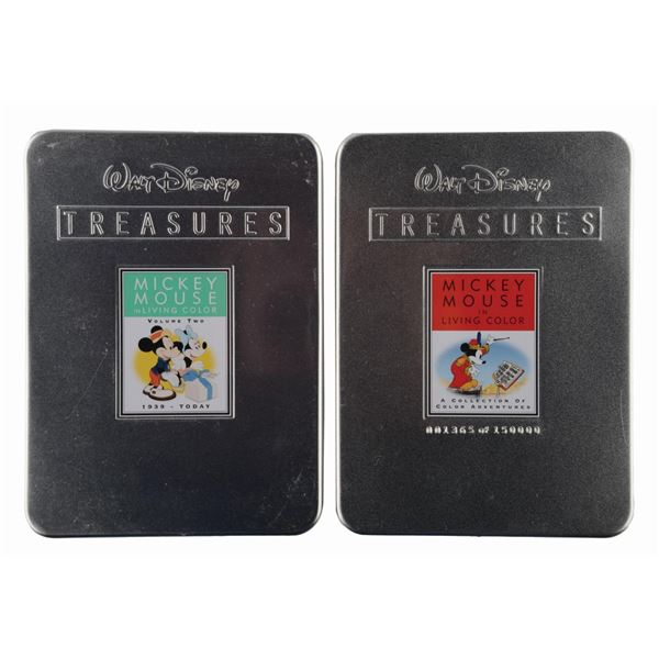The Walt Disney Treasures Mickey Mouse in Living Color Vol. 1 and 2 DVD Sets.