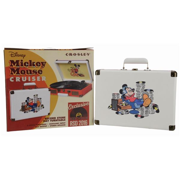 A Mickey Mouse Cruiser Record Player.
