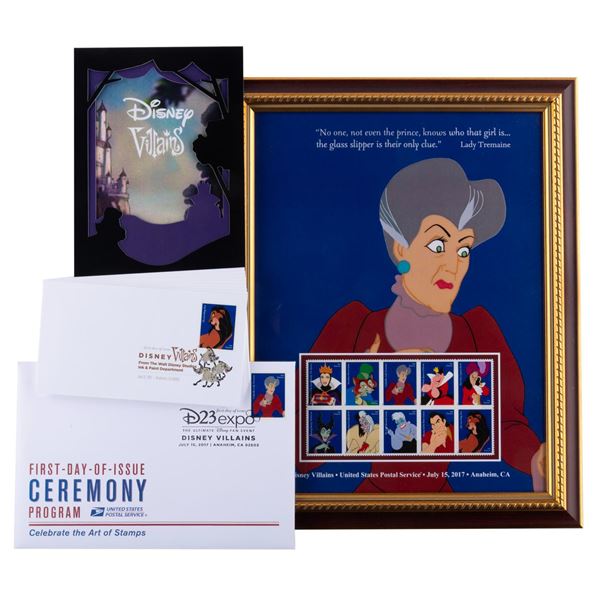 A Complete 2017 "Disney Villains" Postage Stamp Set.