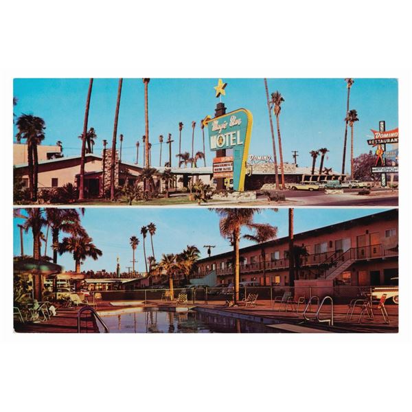 A 1960s Magic Star Motel Anaheim Postcard.