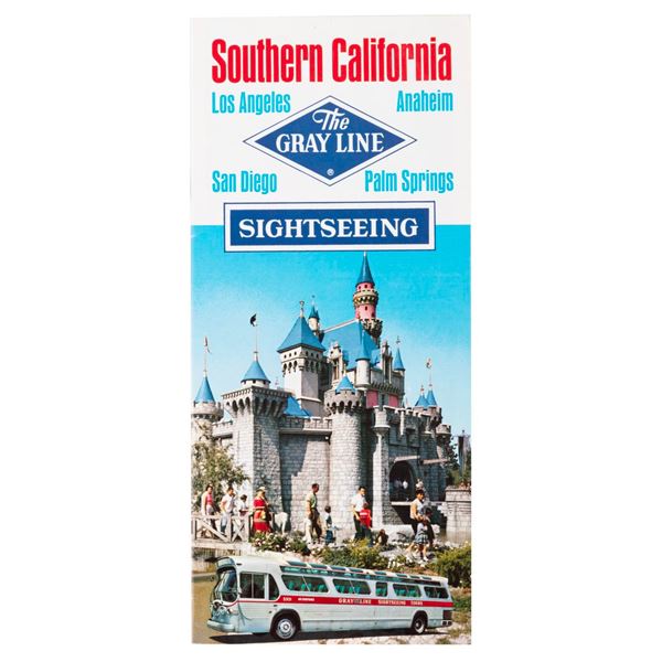 A Southern California/Disneyland Gray Line Sightseeing Brochure.
