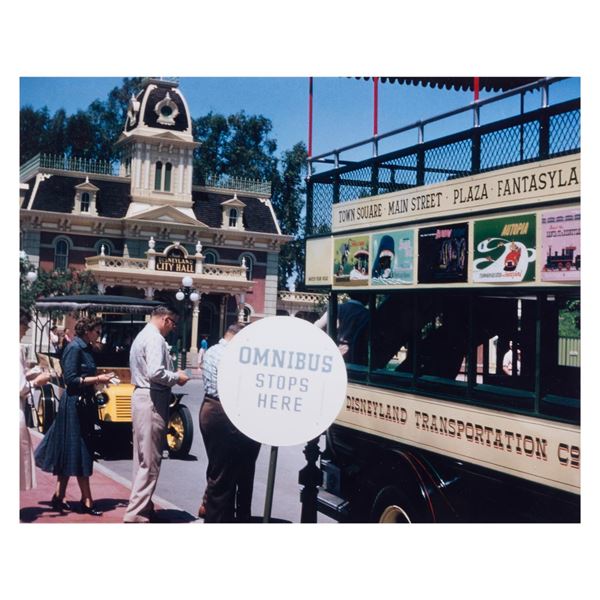 A 1956 Disneyland Omnibus Color Photo.