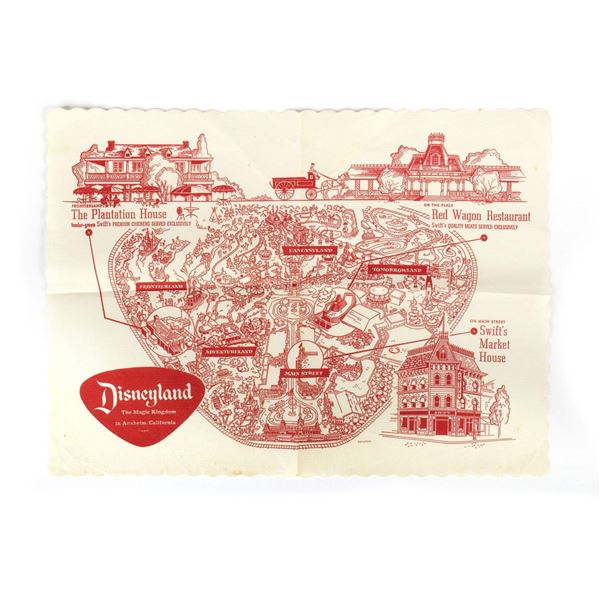 A Swift's Market House Disneyland Placemat.