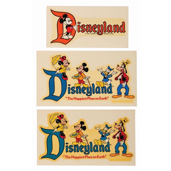 A Collection of Disneyland Decals.