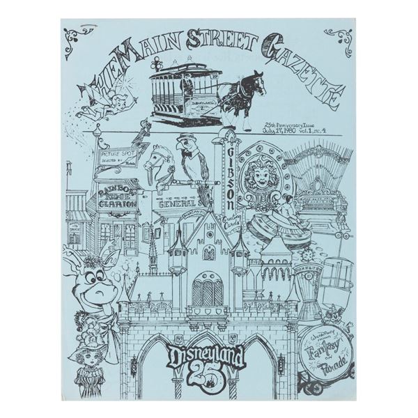 A Main Street Gazette Disneyland Cast Member Newsletter.