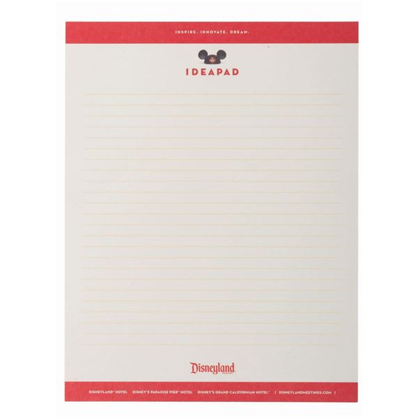 A Disneyland Resort Souvenir Idea Pad.