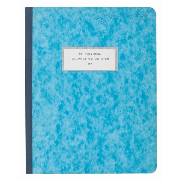 A Disneyland Admission Media Rides & Attractions 1969 Report.