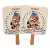 Image 1 : A Pair of 1976 Disneyland America on Parade Paper Fans.