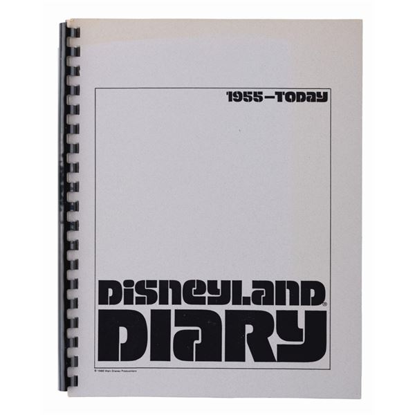 A 1979 Disneyland Diary Cast Member Book.