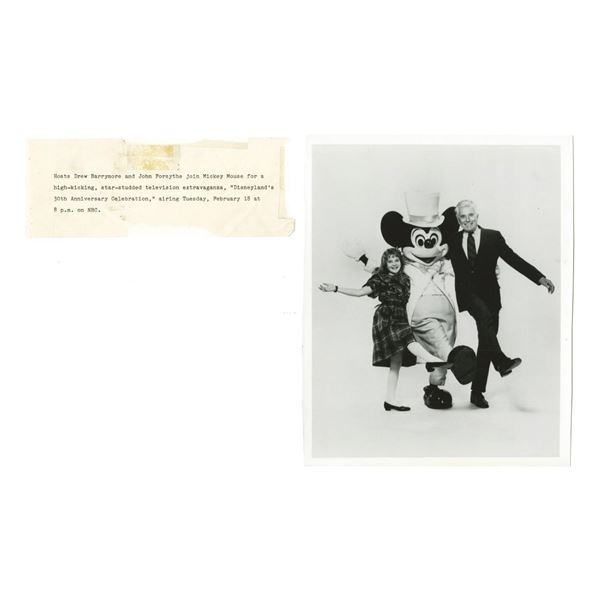 A Disneyland 30th John Forsythe & Drew Barrymore Photo.