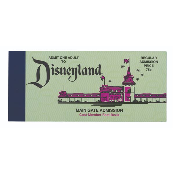 A Disneyland 50th Anniversary Cast Member Fact Book.