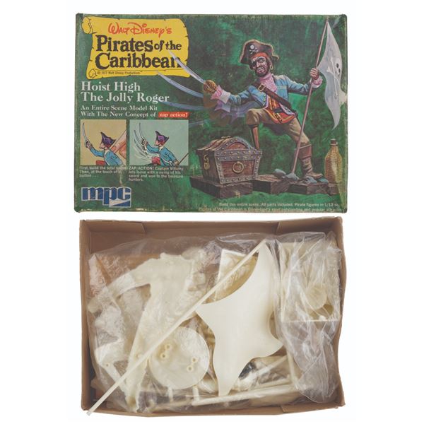 A Pirates of the Caribbean "Hoist High the Jolly Roger" Model Kit.