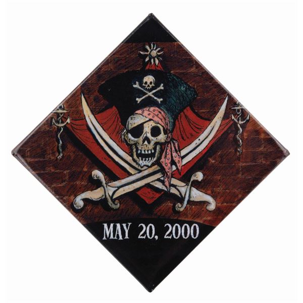 A Pirates of the Caribbean Attraction 33rd Anniversary Pin.