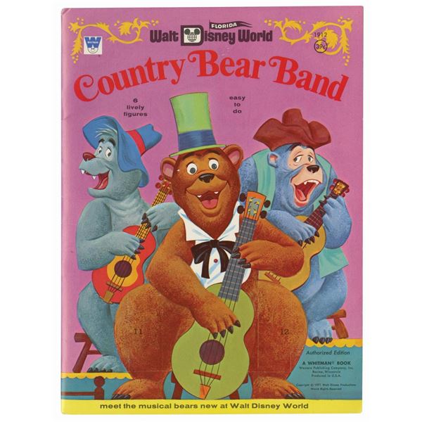 A Country Bear Band Punch-Out Book.