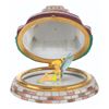 Image 5 : A Porcelain Sleeping Beauty Castle Hinged Box.