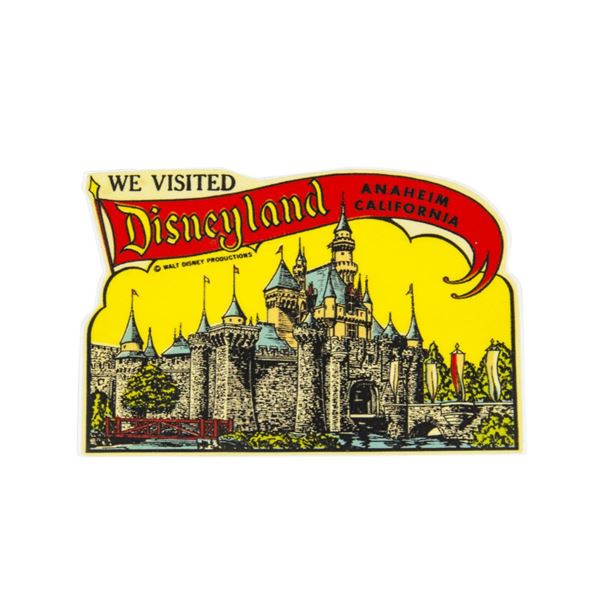 A Reproduction "We Visited Disneyland" Sticker.