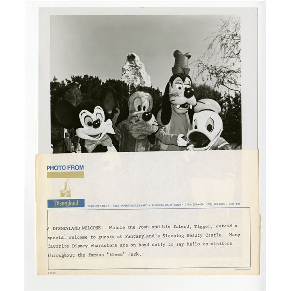 A Disneyland Characters Publicity Photo.
