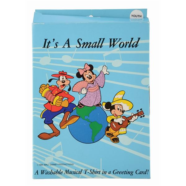 An It's A Small World Washable Musical T-Shirt.