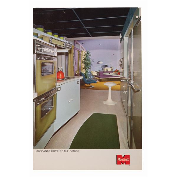 A 1967 Monsanto Giant Home of the Future Post Card.