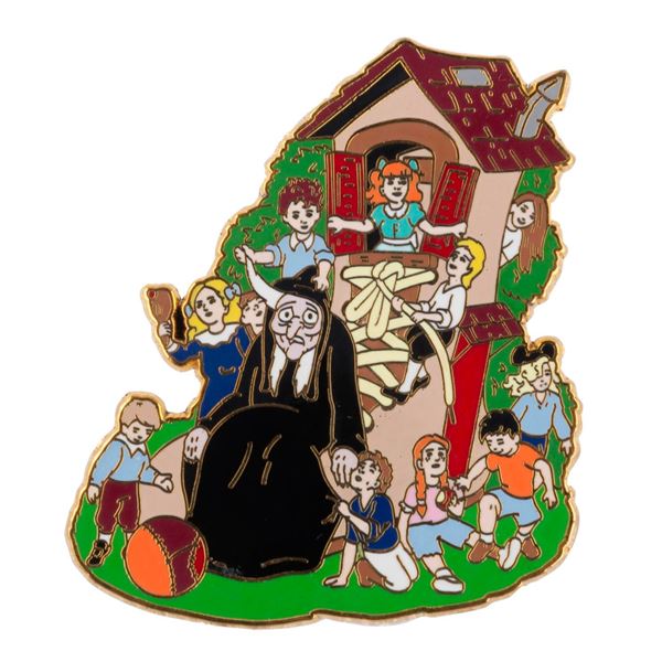 A Disney Shopping Old Lady in Shoe Nursery Rhyme Pin.