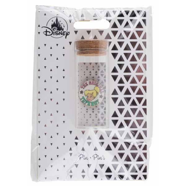 A Pin in a Bottle Tinker Bell Top Knot Pin.