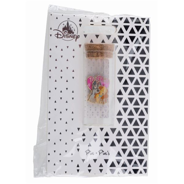 A Lady and the Tramp "Together Furever" Pin in a Bottle.
