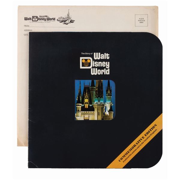 The Story of Walt Disney World Book and Envelope.