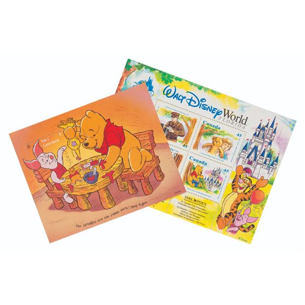 A Pair of Winnie the Pooh Postage Stamp Sets.