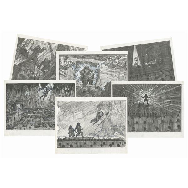 A Set of Tarzan Attraction Storyboards.