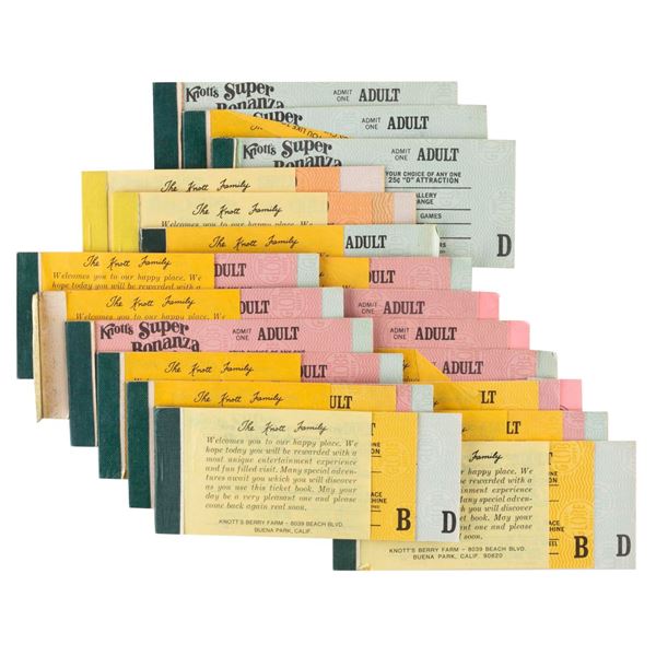 Knott's Berry Farm Super Bonanza Ticket Books.