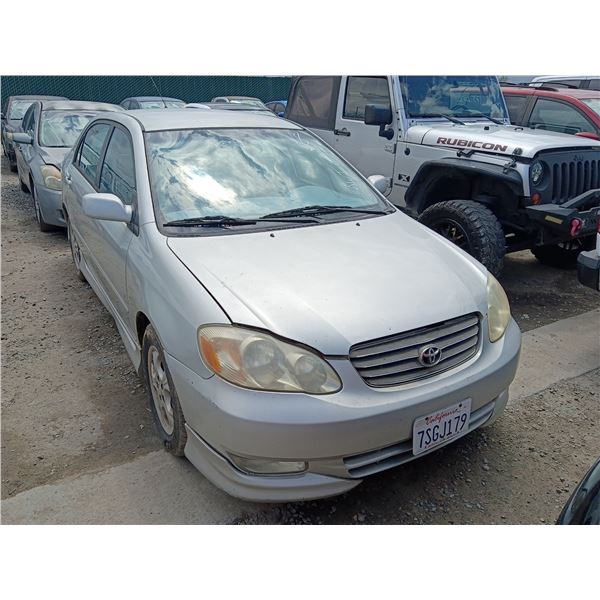 TOYOTA COROLLA 2003 SALV T/DONATION