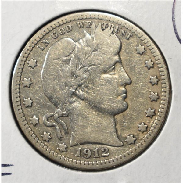 1912 BARBER QUARTER XF