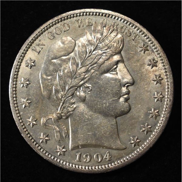 1904-O BARBER HALF DOLLAR BU