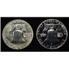 Image 2 : (2) 90% SILVER 1959 FRANKLIN HALF DOLLARS PROOF BU