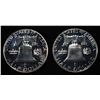 Image 2 : (2) 90% SILVER 1963 FRANKLIN HALF DOLLARS PROOF BU
