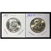 Image 1 : 1963 & 1963-D FRANKLIN HALF DOLLARS BU