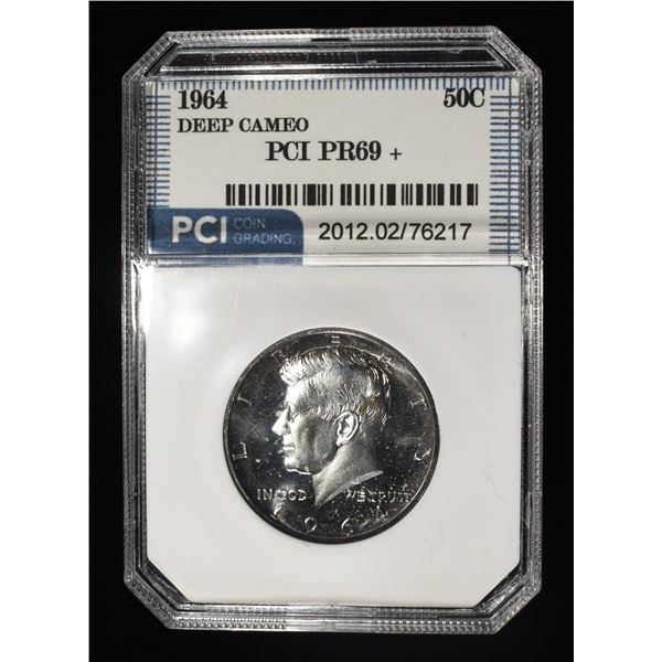 1964 KENNEDY HALF PCI SUPERB GEM+ PROOF