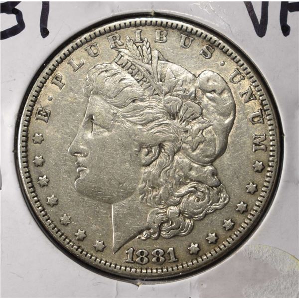 1881 MORGAN DOLLAR VF