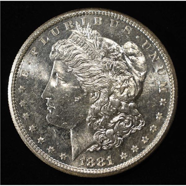 1881-S MORGAN DOLLAR GEM BU